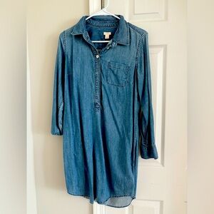 J. Crew chambray shirt dress